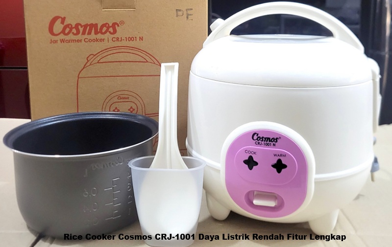 Rice Cooker Cosmos CRJ-1001 Daya Listrik Rendah Fitur Lengkap